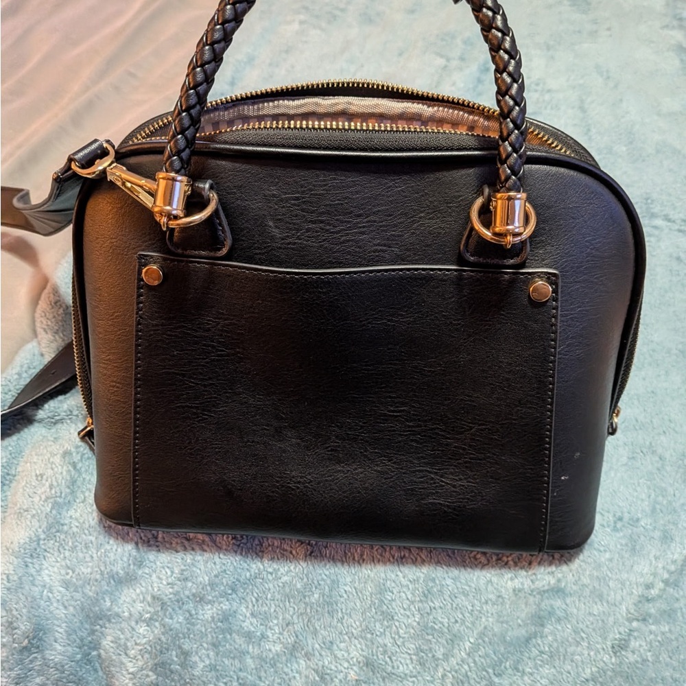 Maddison West Black Handbag